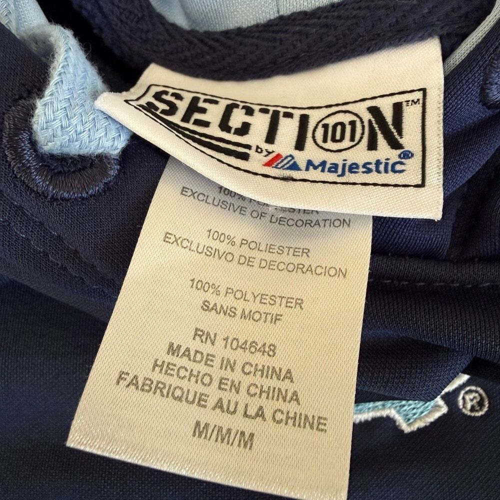 Majestic Section 101 North Carolina Tar Heels Hoodie Sweatshirt size M - Picture 2 of 5